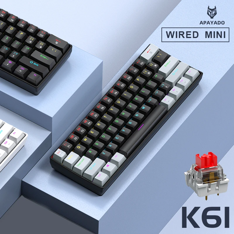 APAYADO K61 Mini Gaming Keyboard - Image 3