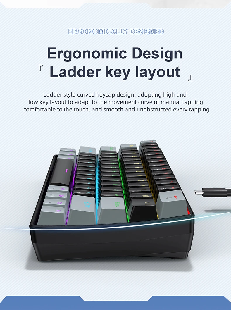 APAYADO K61 Mini Gaming Keyboard - Image 9