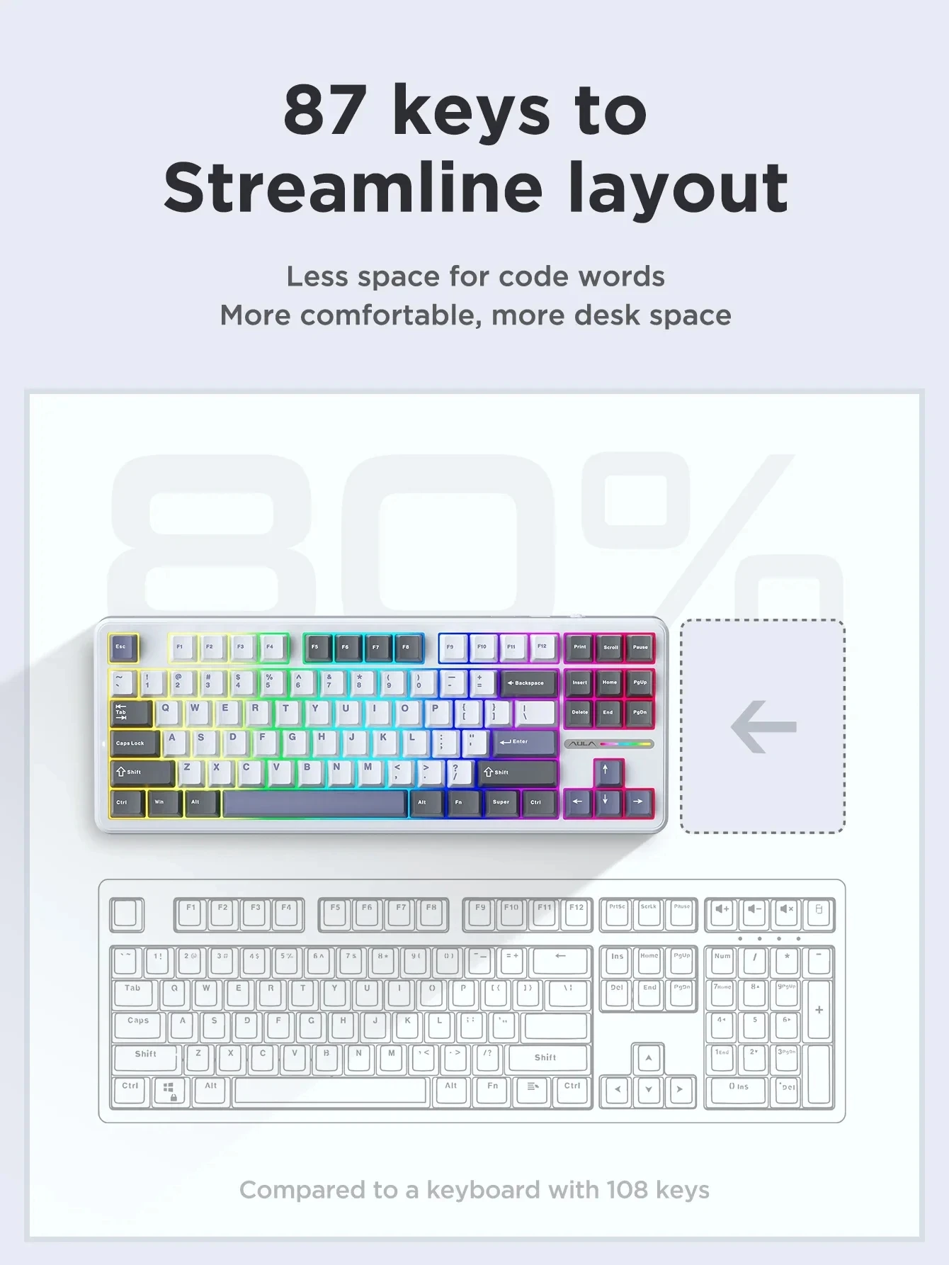 AULA F87 Pro Mechanical Keyboard - Image 6