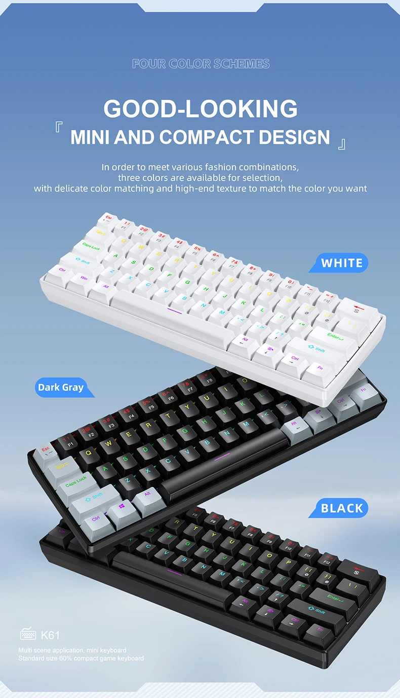 APAYADO K61 Mini Gaming Keyboard - Image 6